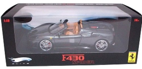 Mattel Diecast Model Ferrari F430 Spider (Elite Version) in Metallic Grey (1:18 scale)