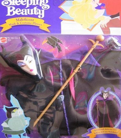 Disney Sleeping Beauty MALEFICENT Mask amp; Costume Playset For Barbie (1991) by Mattel/Disney Classics