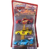 Mattel Disney Pixar Cars Series 3 - 3 Pack Lightning McQueen, Charlie Checker & The King