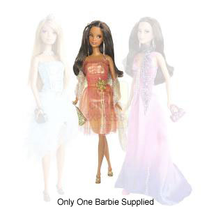 Mattel Fashion Fever Barbie Orange Dress