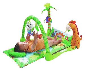Mattel Fisher Price Baby Gear 1-2-3 Rainforest Musical Gym