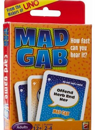 Mattel Mad Gab Card Game