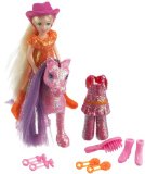 Polly Pocket Glitz and Glam Pets with Polly Doll and Pony