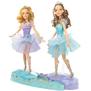 Princesses Isla and Hadley from Barbie in the 12 Dancing Princesses Movie