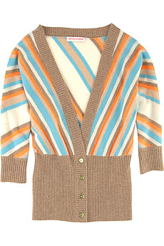 Matthew Williamson Cashmere striped cardigan