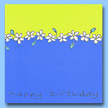 Glittery B`day (Blue and Green)