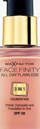 Max Factor All Day Flawless 3-in-1 Foundation - Warm Almond