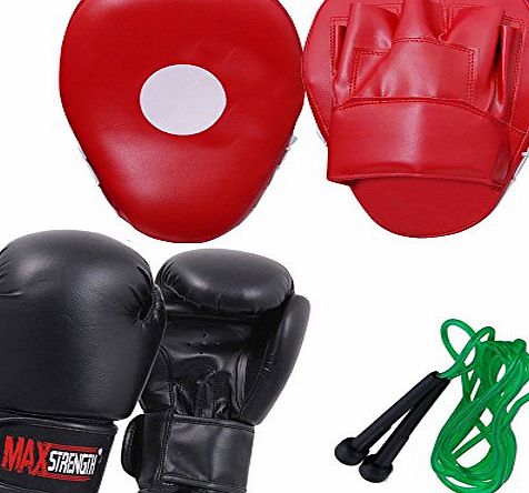 Max Strength Curved Foucs Pad With Boxing Gloves 6oz