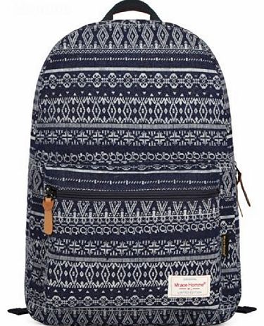 maxbuy - Vintage Aztec Tribal Style Unisex Fashion Casual School Travel Shoulder Backpack bag with laptop Compartment / 44cm*29cm*14cm (sapphire)