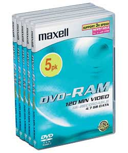 DVD-RAM 5 Pack