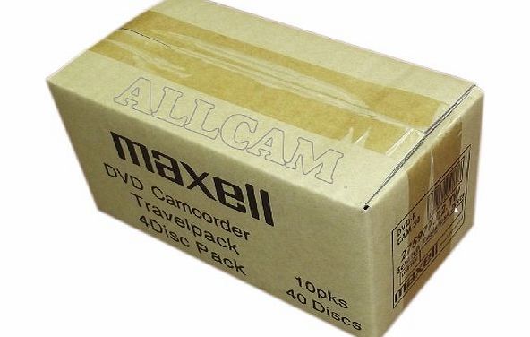 Maxell mini DVD-R blank recordable media in slim Case (40 discs of 8cm DVD-R) for DVD camcorders or general data storage