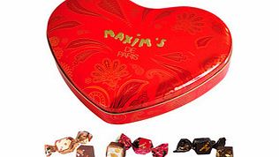 Red heart chocolate selection