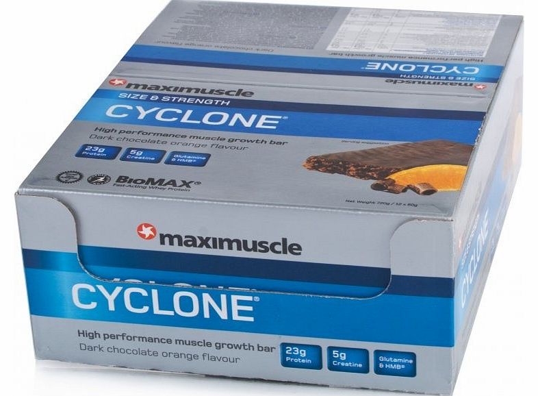 Maximuscle Cyclone Bar Chocolate Orange (12 Pack)