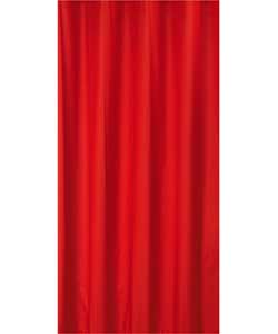 Maximuscle Kids Red Plain Dyed Pencil Pleat Curtains - 66 x