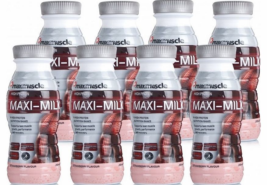 Maxi Milk Protein Nutrition Shake Strawberry