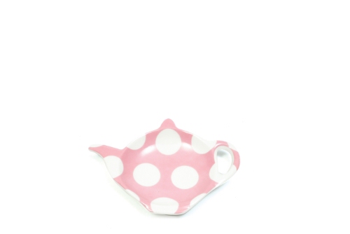 Polka Dot Tea Bag Tidy Pink