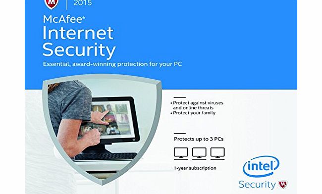 McAfee  MIS15UEC3RAO Internet Security 2015 - 3 User- OEM - eCard - (Software Security Software)