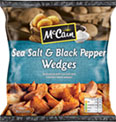 McCain Sea Salt and Cracked Black Pepper Wedges (750g)