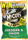 McCoyand#39;s Cheddar and Onion Crisps (6x35g) Cheapest in Sainsburyand39;s Today!