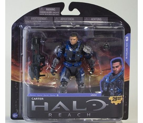  Toys Halo Reach Series 5 Action Figure Carter Unhelmeted