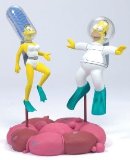 McFarlane The Simpsons Action Figures Series 1 - In the Belly of the Boss: Marge & Homer Simpson figures