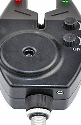 Mcitymall77 New Slimline Carp Fishing Bite Alarms   Jack Plug RED LEDS Carp Fishing Tackle