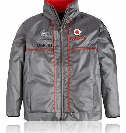 Vodafone McLaren Mercedes Teamwear Collection Kids Junior Waterproof Jacket