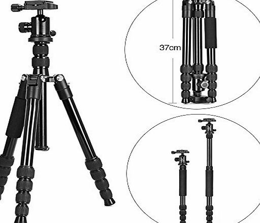 Mcoplus MT-25L   N-1 Professional Portable Magnesium Aluminum Alloy Photo / Video Tripod Monopod   Video Tripod Ball Head with Quick Release Plate for Canon Nikon Sony Panasonic Olympus Digital Camera
