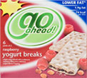 McVitieand#39;s go ahead! Raspberry Yogurt Breaks (216g)
