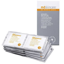 MD Skincare Alpha Beta Daily Face Peel Packets 30 Day Packs