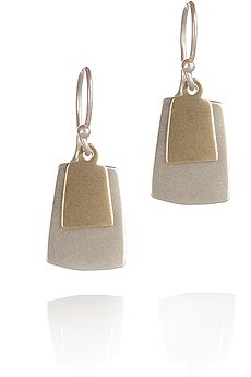 Double square earrings
