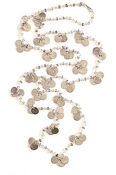 Multi sequin beaded necklace