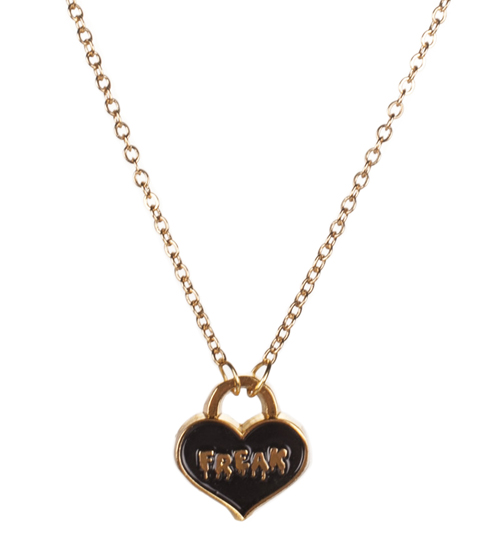 Gold Freak Heart Necklace from Me and Zena