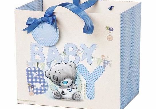 Me To You  - Medium Baby Boy Gift Bag - Tatty Teddy Bear