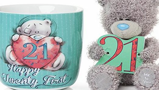 Me To You  Tatty Teddy 21st Birthday Mug and Bear Gift Set