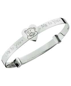 me to you Sterling Silver Christening Bangle