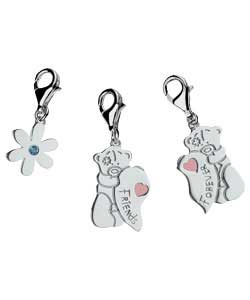 me to you Sterling Silver Friendship Charms