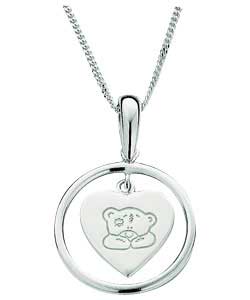 Me to You Sterling Silver Heart Hoop Pendant