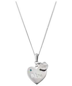 ME TO YOU Sterling Silver Mum Charm Pendant