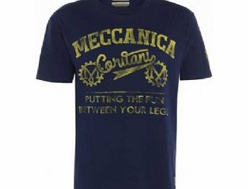Meccanica Fun Between Your Legs T-shirt Navy