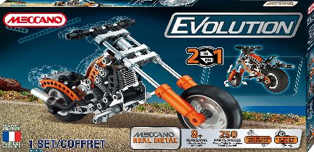 Meccano Evolution Chopper Motorbike