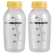 Medela 250ml Breastmilk Storage Bottles with lid