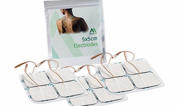 Medfit Med Fit Tens Electrodes - 12 pads - 3 packs of 4 self Adhesive electrodes pads for Tens Machines