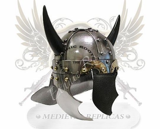 medieval replica Viking Horn Helmet