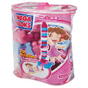 Mega Bloks 80 Piece Bag Pink