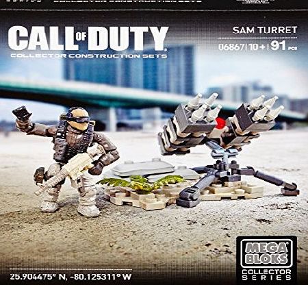 Mega Bloks Call of Duty Sam Turret Collector Construction Set