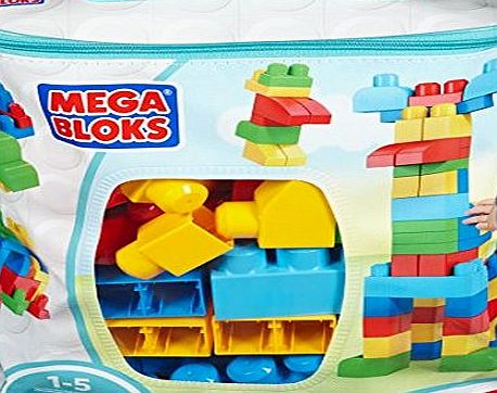 Mega Bloks Classic Buildable Bag, 60 Pieces