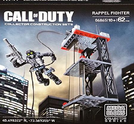 Mega Bloks Collector Series Toy - Call of Duty Playset - Rappel Fighter - Construction Set