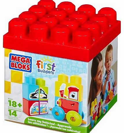 Mega Bloks First Builders Learning Cubes Learn My Vehicles