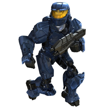 Halo Wars Metalon Figure - Blue UNSC Spartan-II